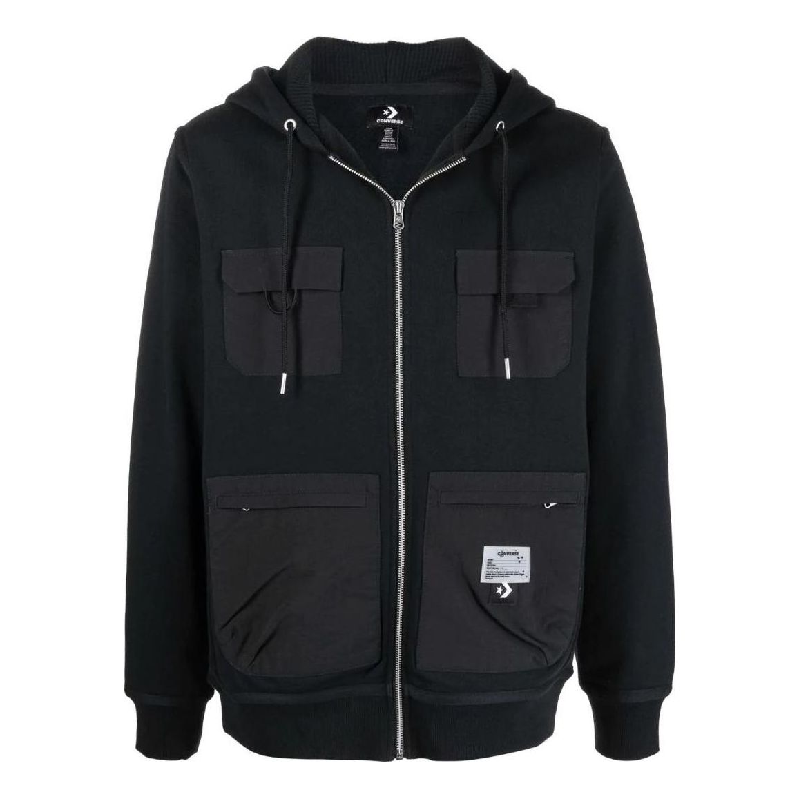 Converse x Josh Vides Utility Fleece Hoodie 'Black' 10023691-A01