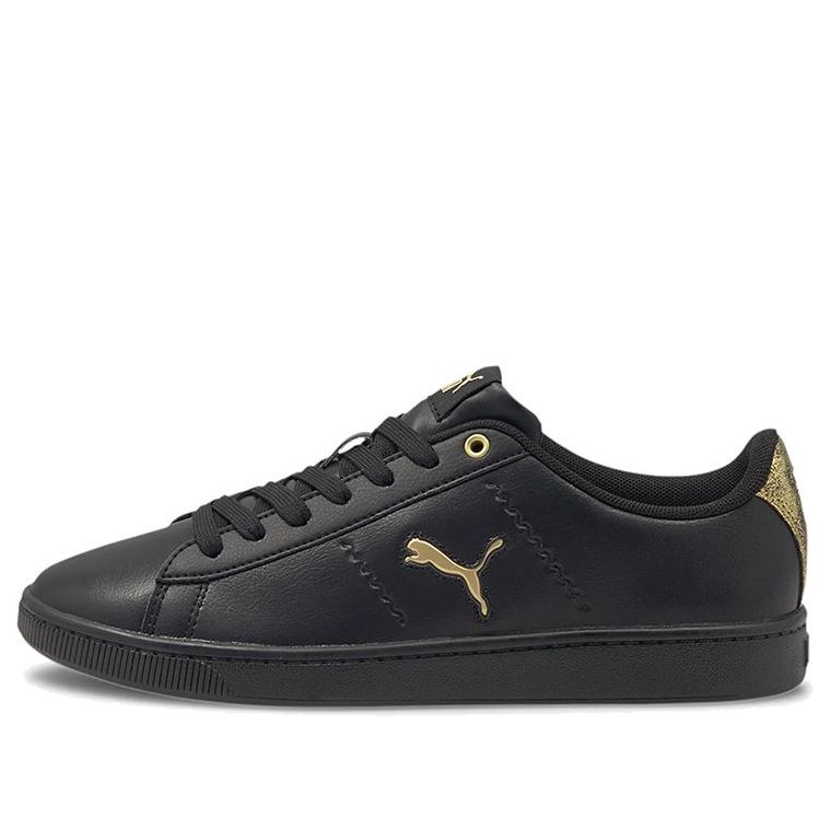 (WMNS) PUMA Vikky V2 Cat Metallic Shoes Black/Gold 375913-02