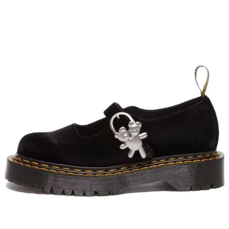Dr.Martens Addina Bex x Heaven By Marc Jacobs Velvet Shoes 'Black' 31705001