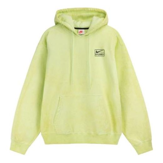 Nike x Stussy Logo Hoodie 'Green' DM1021-702