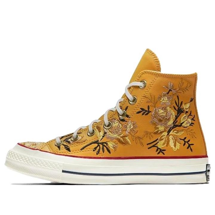 (WMNS) Converse Chuck 70 High 'Parkway Floral Embroidery - Turmeric Gold' 561651C