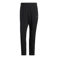 Men's adidas Solid Color Logo Breathable Straight Sports Pants/Trousers/Joggers Black HM3814