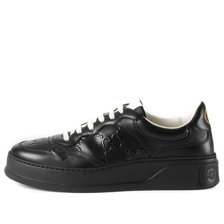 Gucci GG Embossed Sneaker 'Black Leather' 669582-1XL10-1000