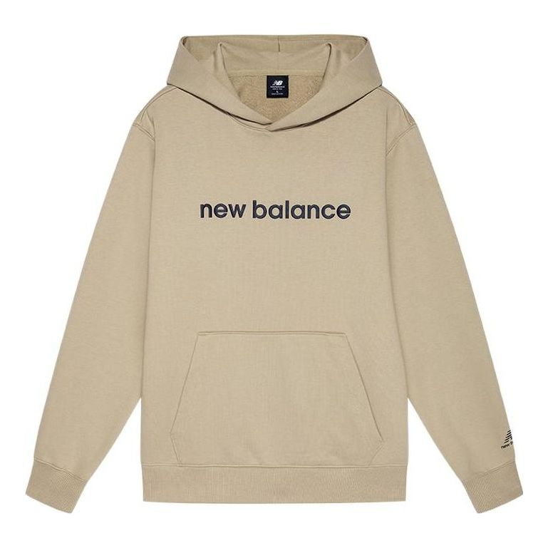 New Balance Logo Print Hoodie 'Beige' AMT21361-MS