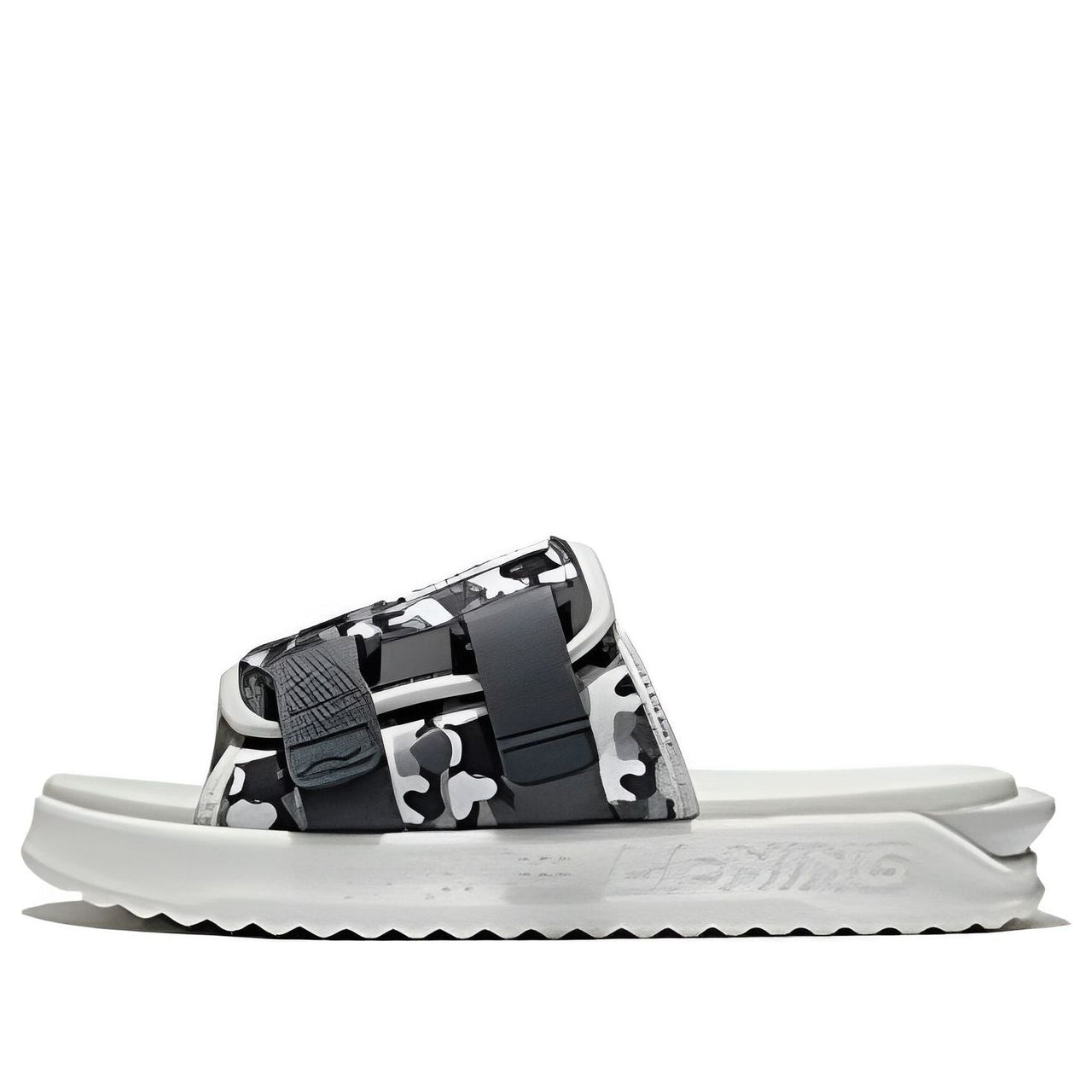 Li-Ning Fashion Slides 'White Black Camo' AGAS011-3