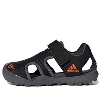 (GS) adidas Captain Toey K Black Sandals EF2241