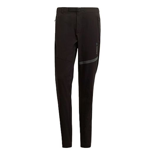 adidas Terrex Insp Ms Pants Outdoor mountaineering waterproof Reflective Logo Sports Long Pants Black GR9996