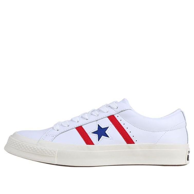 Converse One Star Academy Low 'White Blue Red' 163758C