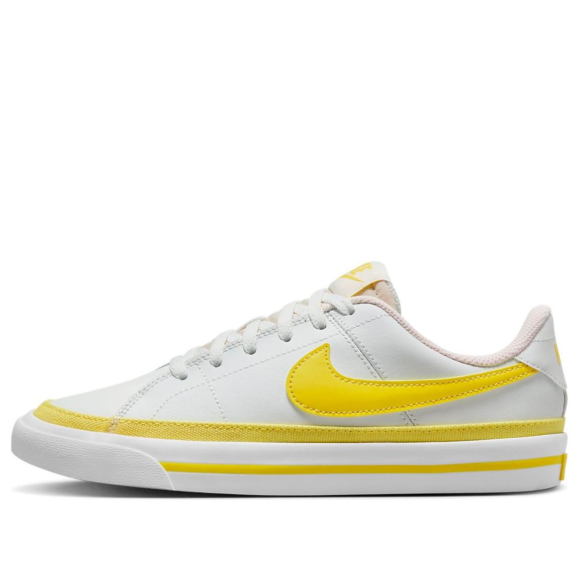 (GS) Nike Court Legacy 'White Opti Yellow' DA5380-119