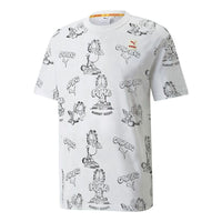 PUMA x GARFIELD Printed Tee 'White' 534434-02
