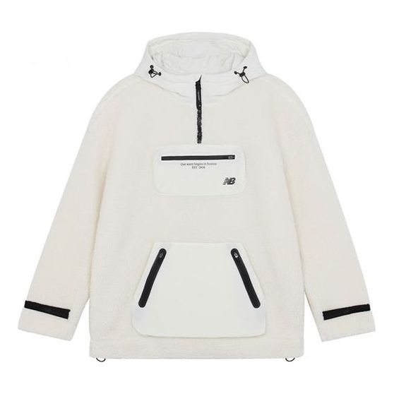 New Balance Hoodie 'White Black' 5CB42143-IV