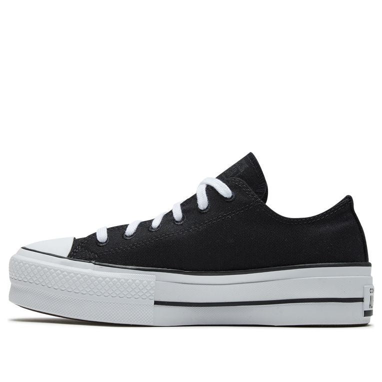 (WMNS) Converse Taylor All Star Lift Renew Canvas Thick Sole Black White 566231C