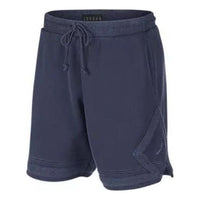 Men's Air Jordan Solid Color Stripe Side Logo Printing Lacing Breathable Shorts Blue 939961-451