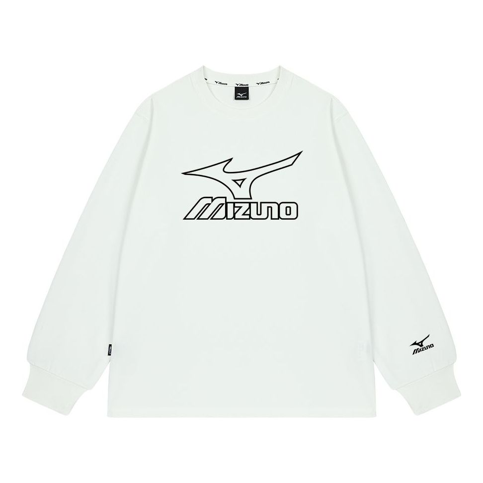 Mizuno Logo Graphic Long Sleeve T-shirt 'White' A2CA2A08
