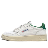 (WMNS) AUTRY Medalist Low Leather and Suede 'White Green and Embroidered Logo' AULW-SP03