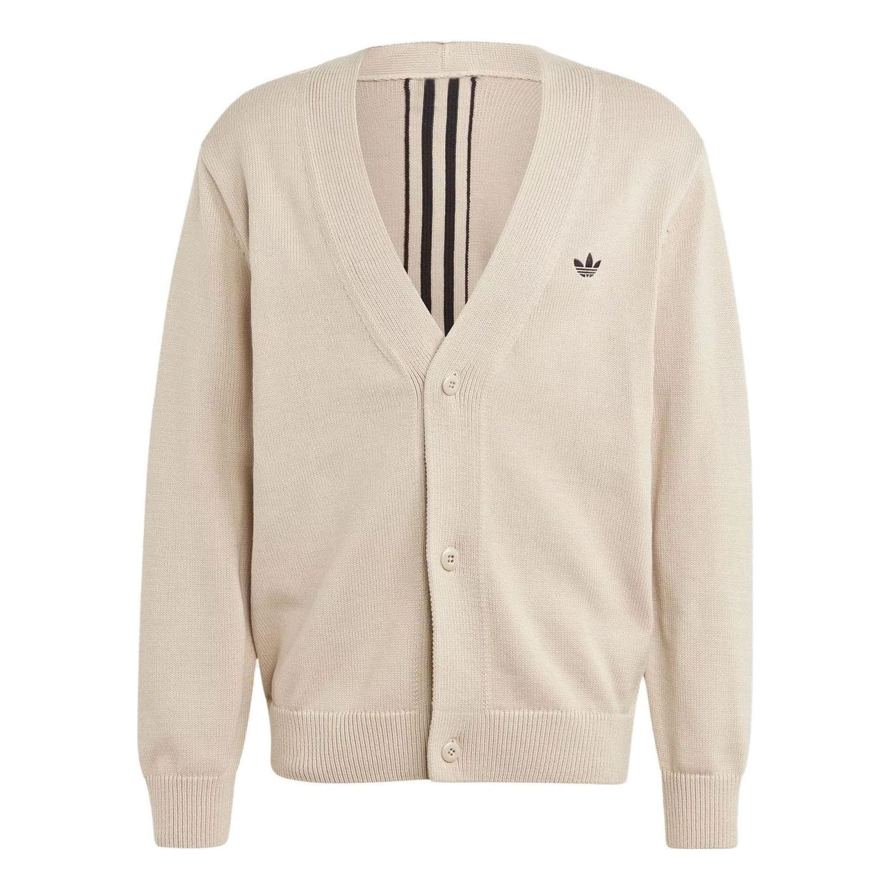 adidas Originals Rifta Oversized Intarsia Cardigan 'Beige' IM4649