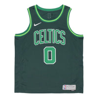 Men's Nike NBA Retro Basketball SW Fan Edition Award Version 20-21 Season Boston Celtics Tatum No. 0 Green Jersey CN9893-300