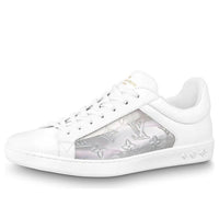LOUIS VUITTON Luxembourg Sneakers 'White with Silver Monogram' 1A8MAH