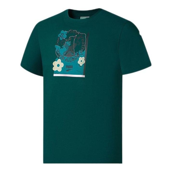 PUMA Downtown Graphic T-Shirt 'Green' 537739-24