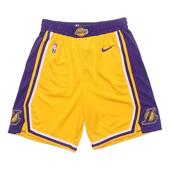Nike NBA Icon Edition Team limited shorts SW Fan Edition Lakers Yellow AJ5617-728
