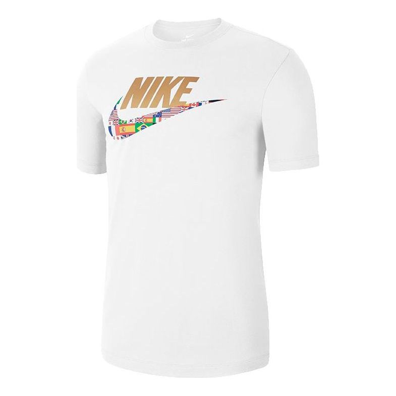 Nike Sportswear Classical Printed Short Sleeve TEE Men White CT6551-100