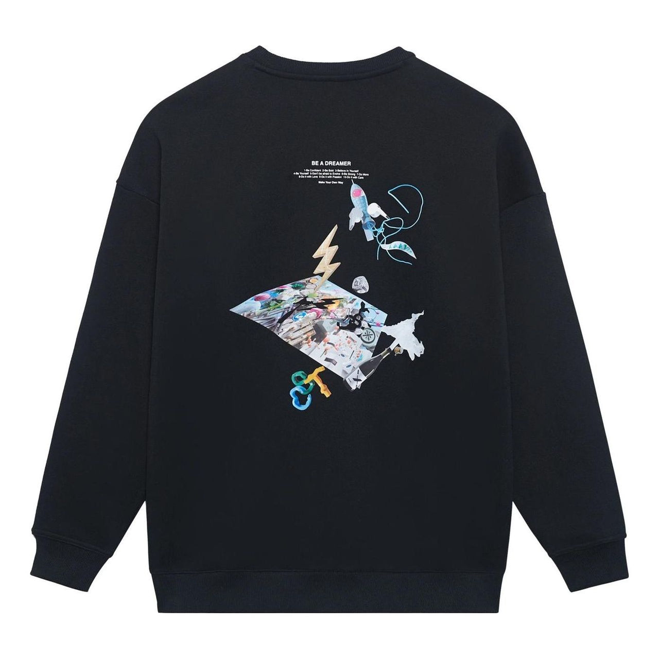 Li-Ning Way Of Wade Be The Dreamer Graphic Sweatshirt 'Black' AWDSI39-1