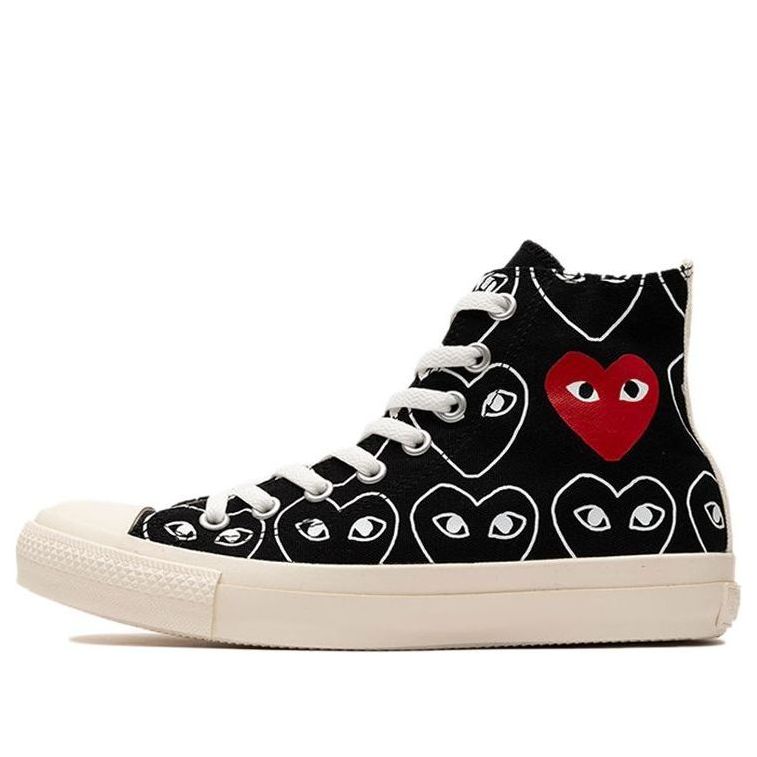 Converse CDG x Chuck Taylor All StarMulti-Heart 'Black White' 168982C