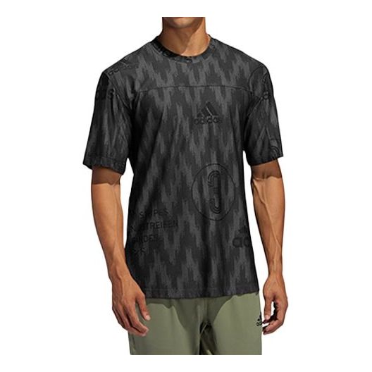 adidas Printing Training Short Sleeve Black FL4283