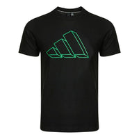 adidas M Fi Gfx Tee Athleisure Casual Sports Round Neck Short Sleeve Black GM6366