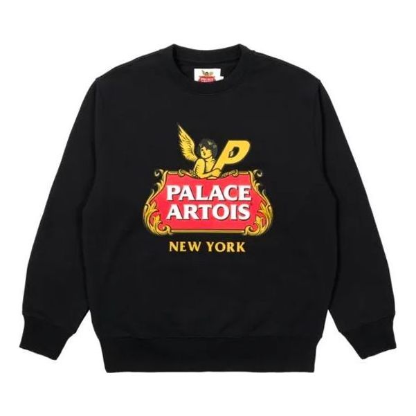 Palace X Stella Artois FW21 Logo Sweater 'Black' P21STCW001