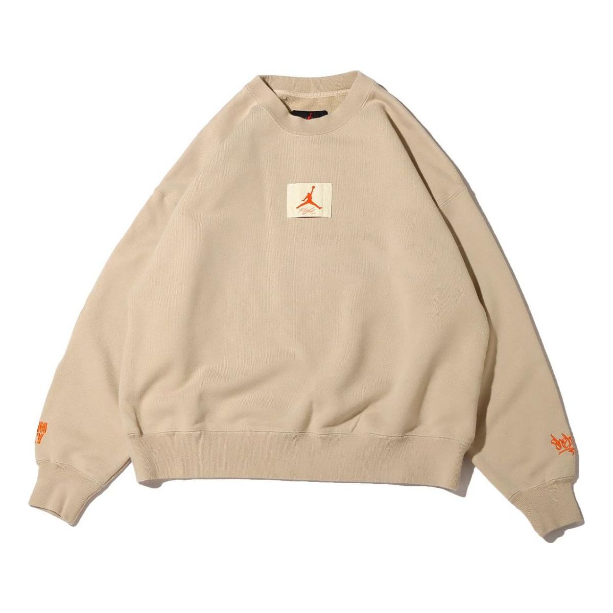 (WMNS) Air Jordan x Shelflife Crew-Neck Sweatshirt 'Tan' DV7014-206