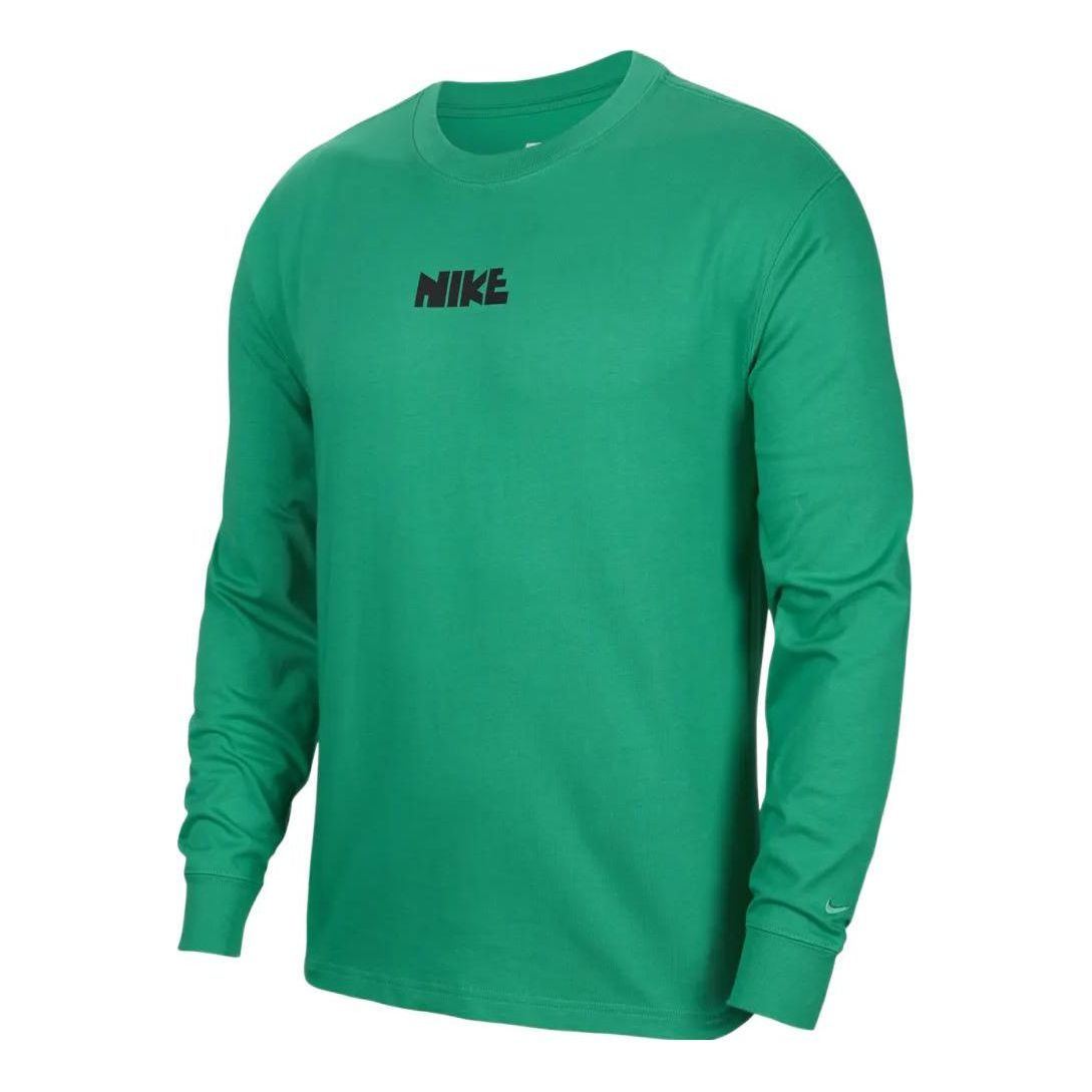 Nike Sportswear Logo Long Sleeve Tee 'Green' FN0253-324