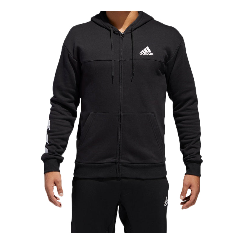 adidas SPT Full Zip Basketball Sports Hooded Jacket Black DM7564