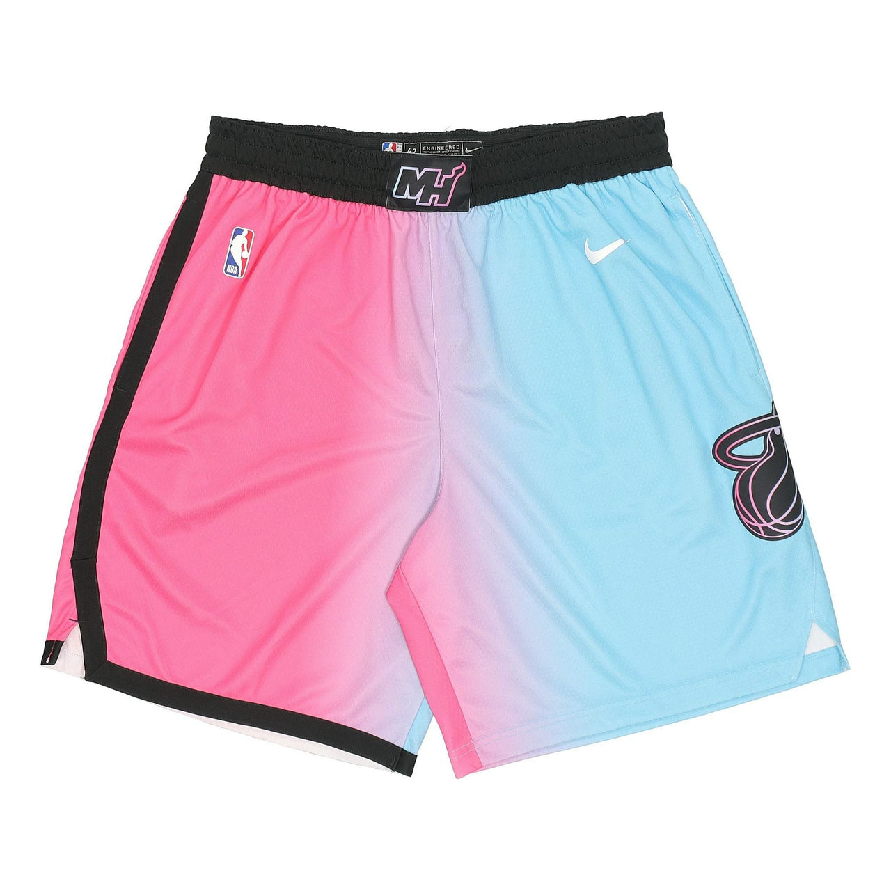Nike NBA Swingman Shorts City Edition Miami Heat Colorblock Sports Basketball Purple Red Purplered CN1978-686