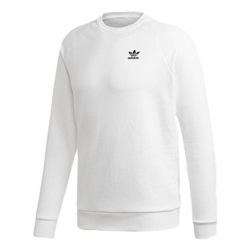 adidas originals Casual Sports Pullover Round Neck White ED6208