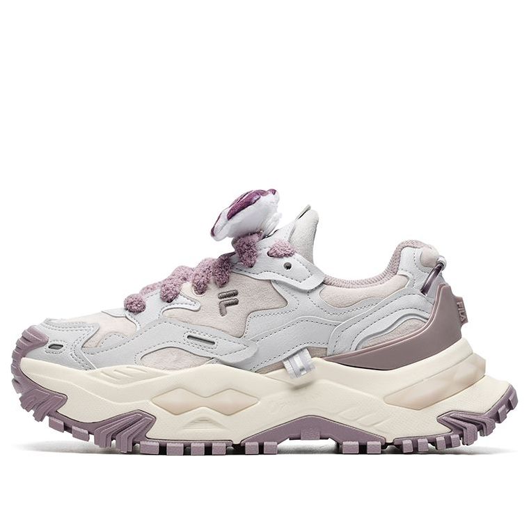 (WMNS) FILA FUSION Bianco Sneakers 'White Purple' T12W241301FLL