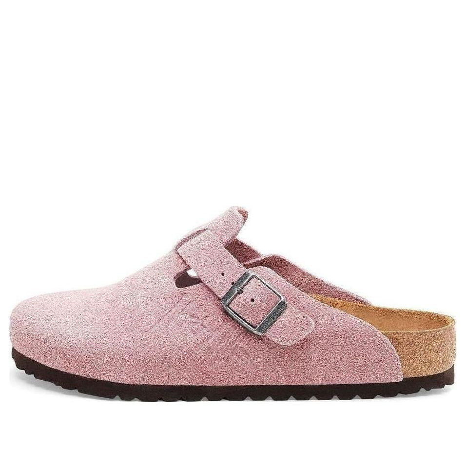 Birkenstock x Stssy Boston Suede Leather 'Dusty Pink' 1022971