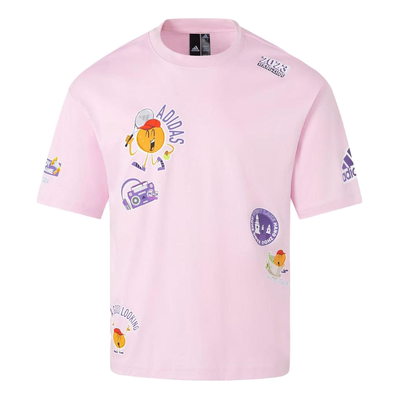 adidas Hangzhou Wuyibing Collab T-Shirt 'Pink' JE0952