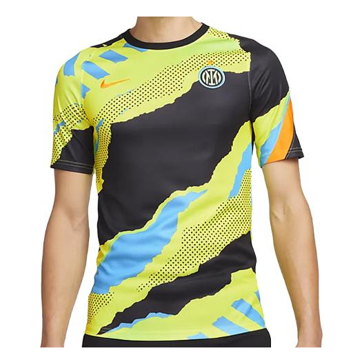 Nike Dri-FIT Inter Milan Pre-Match Soccer Jersey 'Yellow' DB7625-015
