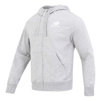 New Balance Essentials Stacked Logo French Terry Jacket 'Classic Grey' MJ31536-AG