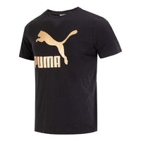 PUMA Classics Metallic Logo T-Shirt 'Black' 621559-01