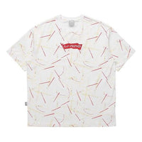 Li-Ning Red Flag Casual Sports Round Neck Short Sleeve 'White' AHSP835-1