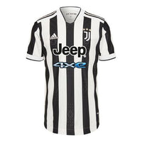 Men's adidas Juventus AU Player Edition 21-22 Season Home Soccer/Football Short Sleeve Black White T-Shirt GM7179