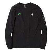 Nike x Staple Crossover Printing Embroidered Round Neck Pullover Black 1911C10048