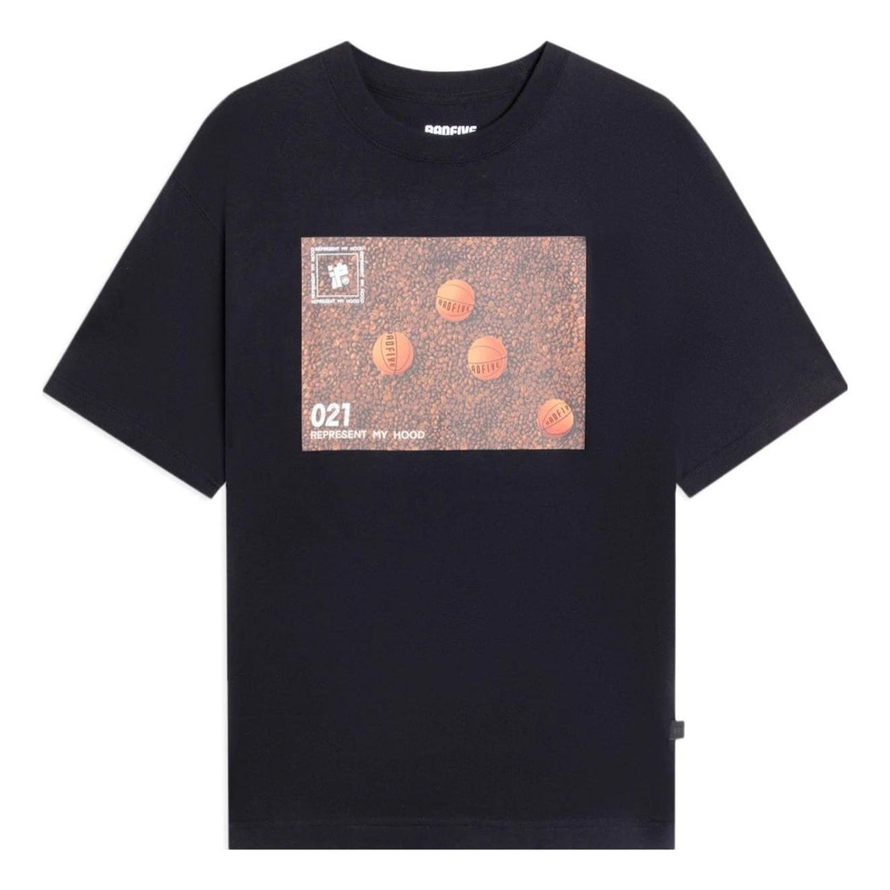 Li-Ning Hoops Graphic Loose Fit T-shirt 'Black' AHSSB01-4