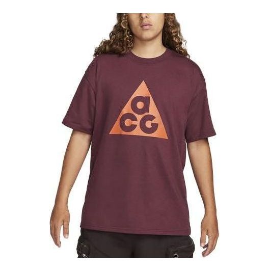 Nike ACG Logo T-Shirt 'Burgundy' DJ3644-681