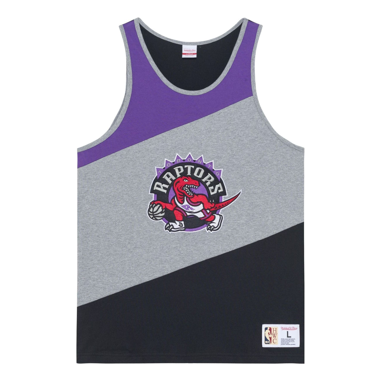 Mitchell & Ness x NBA HWC Colorblocked Cotton Tank 'Toronto Raptors' TTNK5120-TRAYYPPPGHBK