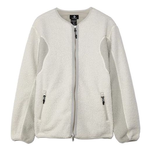 Converse x Slam Jam Jointly Signed Causual Sports Reversible Splicing Jacket Coat Male White 10022283-A01