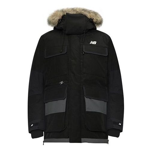 New Balance Lifestyle Cargo Parka Jacket 'Black' NP943051-BK