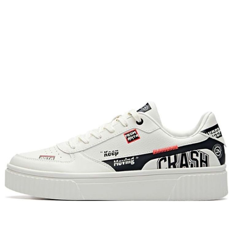ANTA Skateboarding Series Sneakers 'White Black' 111938021R-4
